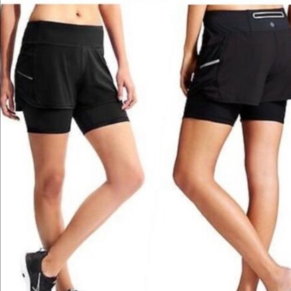 Athlete Ready Set Go Run 2 in 1 Compression Shorts